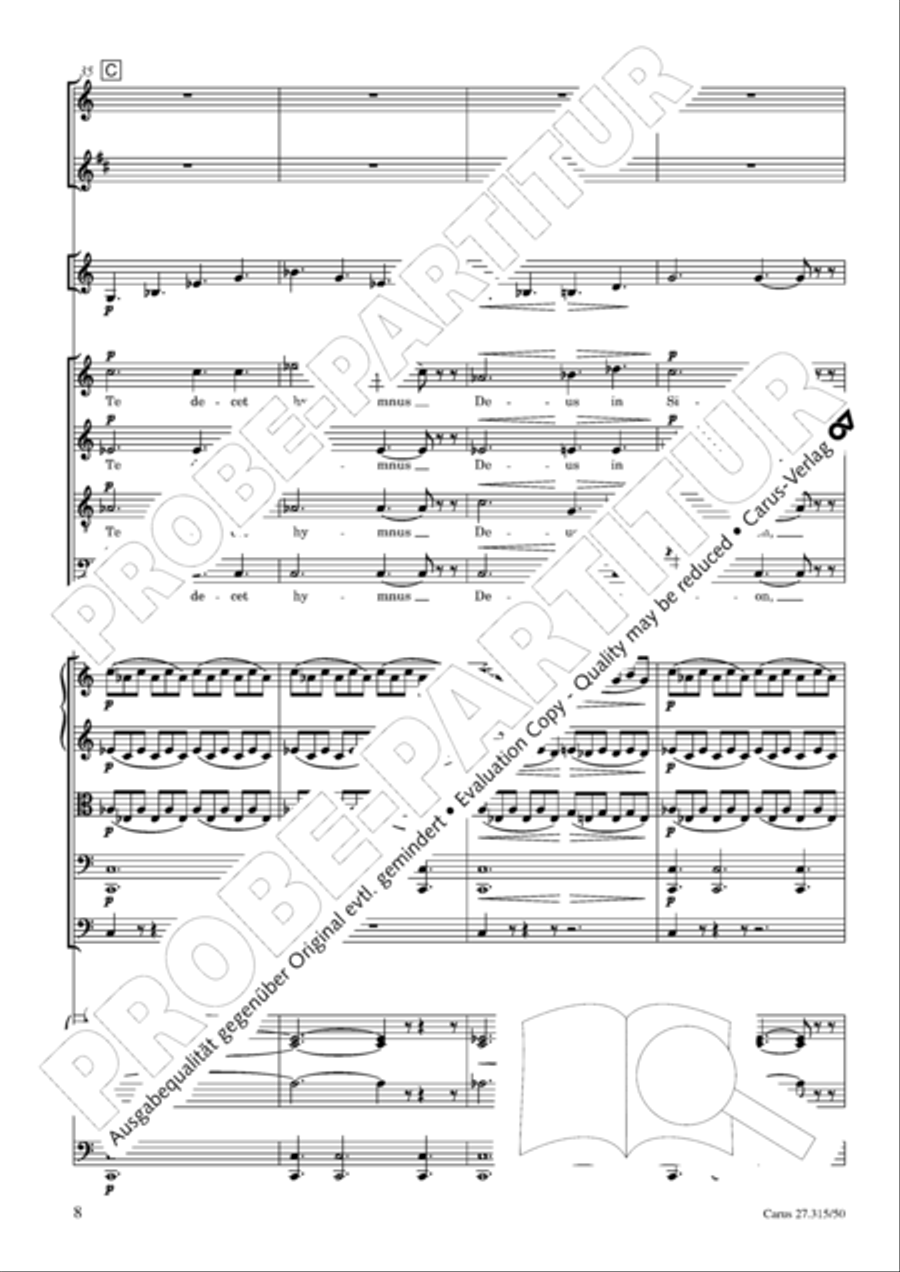 Requiem in C major 4-Part scores gallery preview page 11