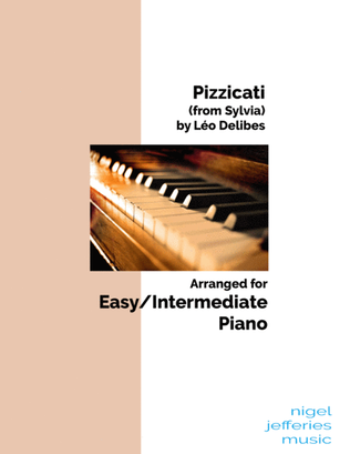 Pizzicati by Delibes arranged for easy/intermediate piano