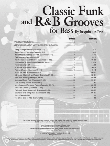 Classic Funk and R&B Grooves for Bass image number null