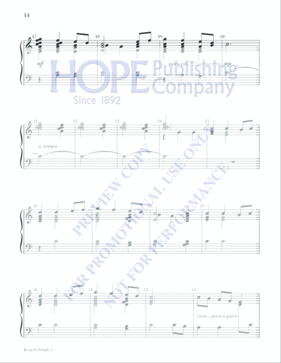 Keep It Simple 5 (Christmas Sacred and Secular) 2-Octaves scores gallery preview page 16