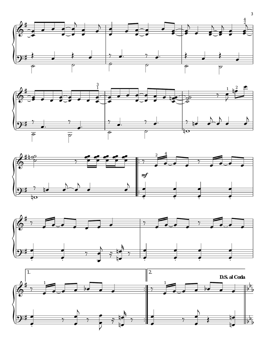 We're All In This Together (from High School Musical) Piano Solo scores gallery preview page 3