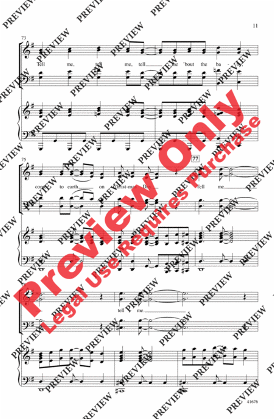 Tell Me, Tell Me! - SoundTrax CD (CD only) Choir scores gallery preview page 11