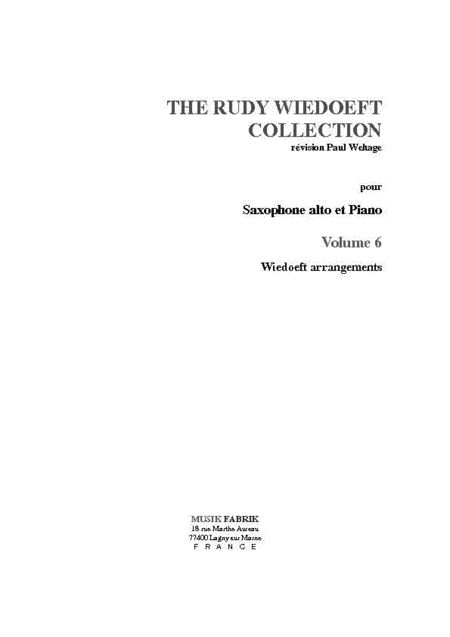 Wiedoeft Collection, Volume 6