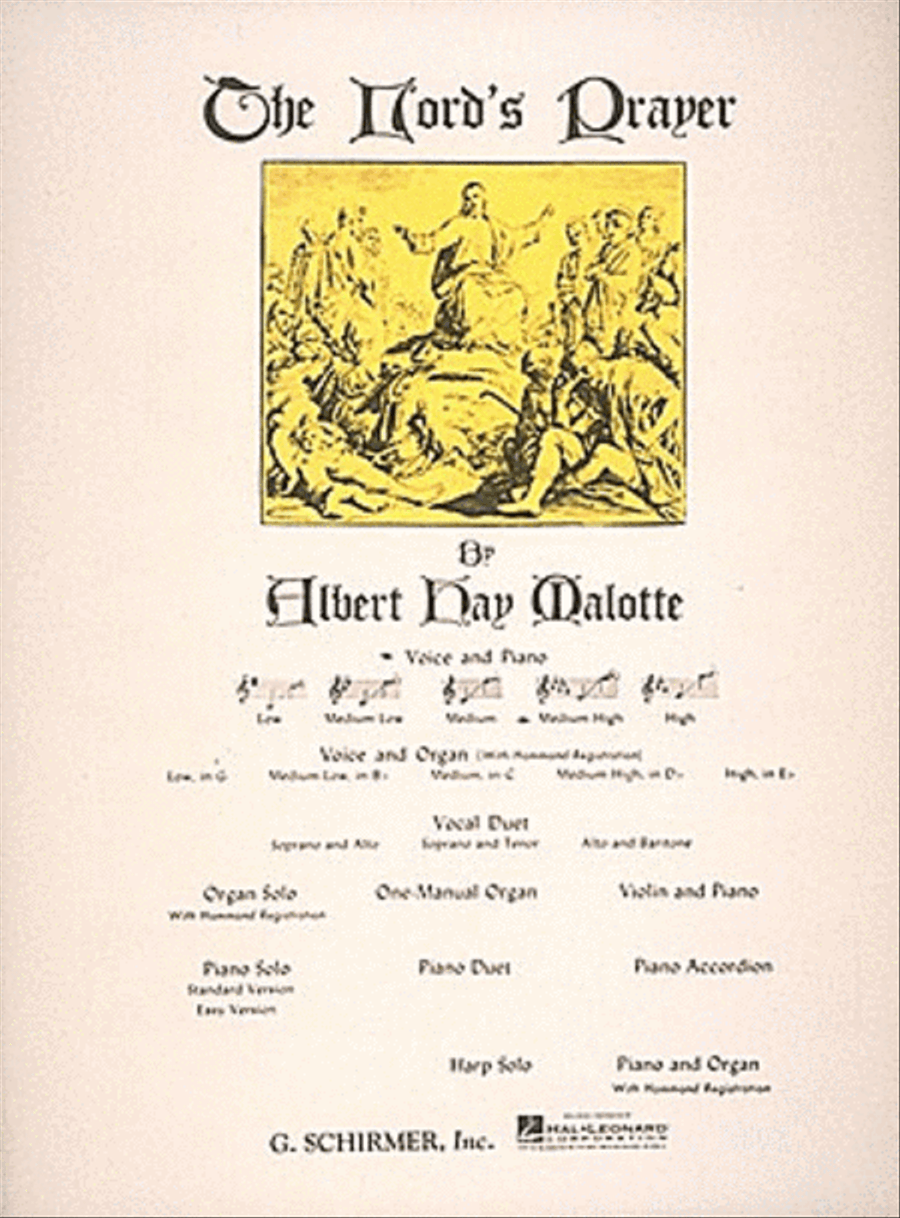 Lord's Prayer Lord's Prayer Medium-High Voice scores gallery preview page 1
