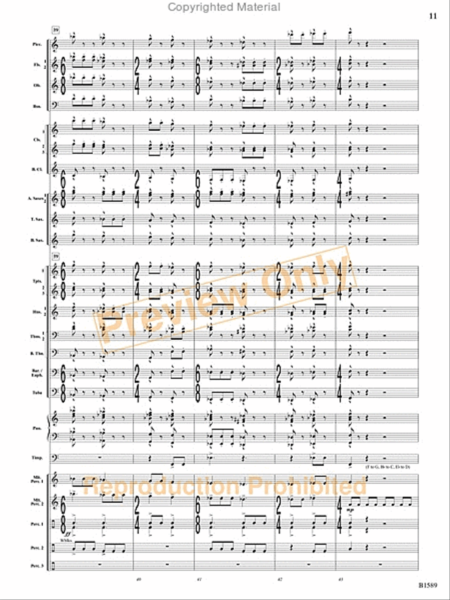 Pulse Concert Band scores gallery preview page 12