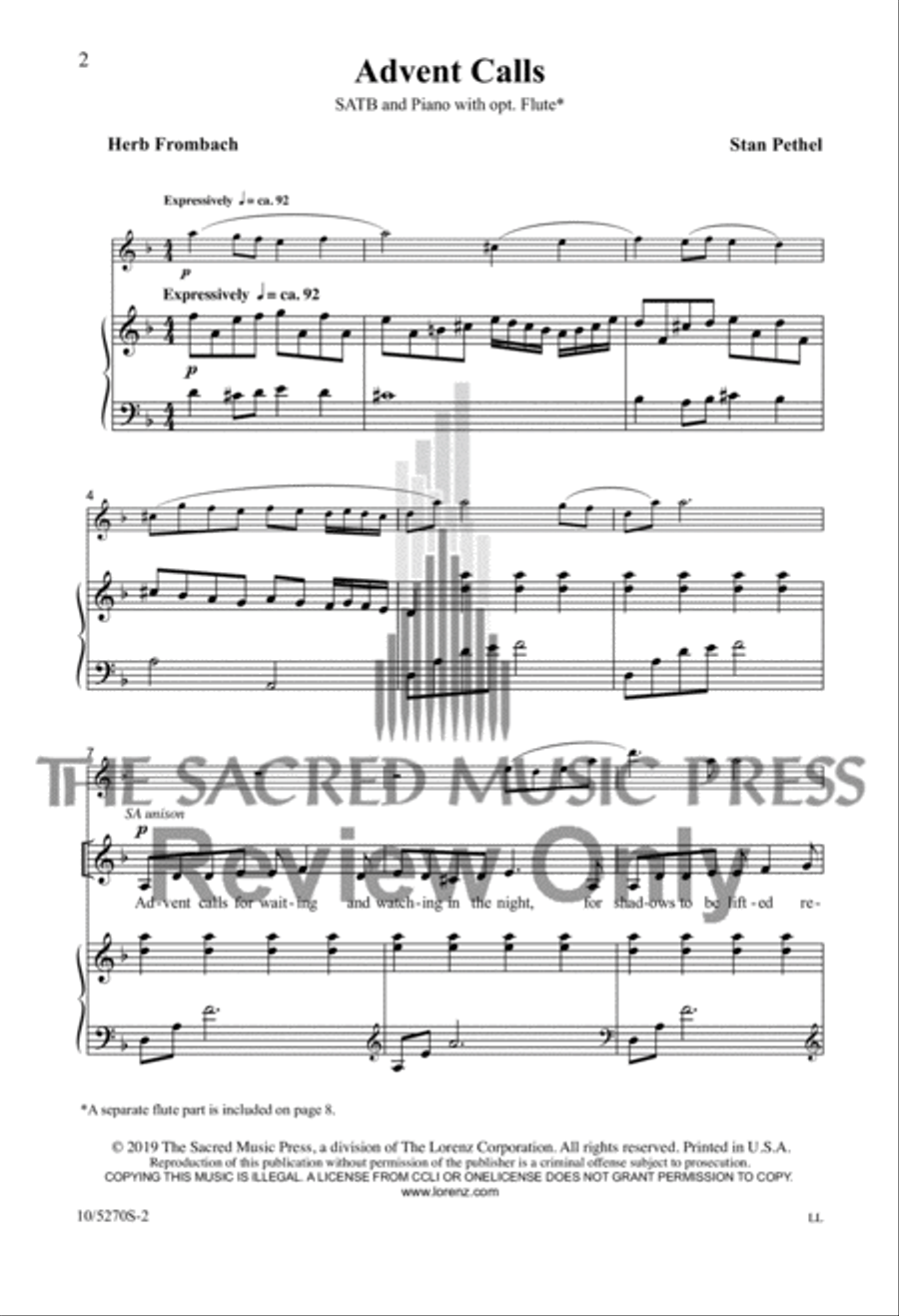 Advent Calls Advent Calls 4-Part scores gallery preview page 2