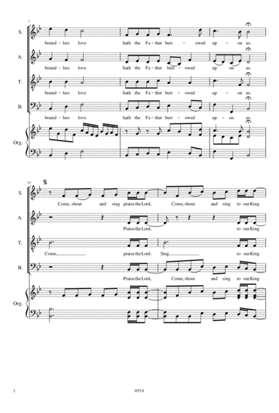 Sing of His Love (SATB Chorus)