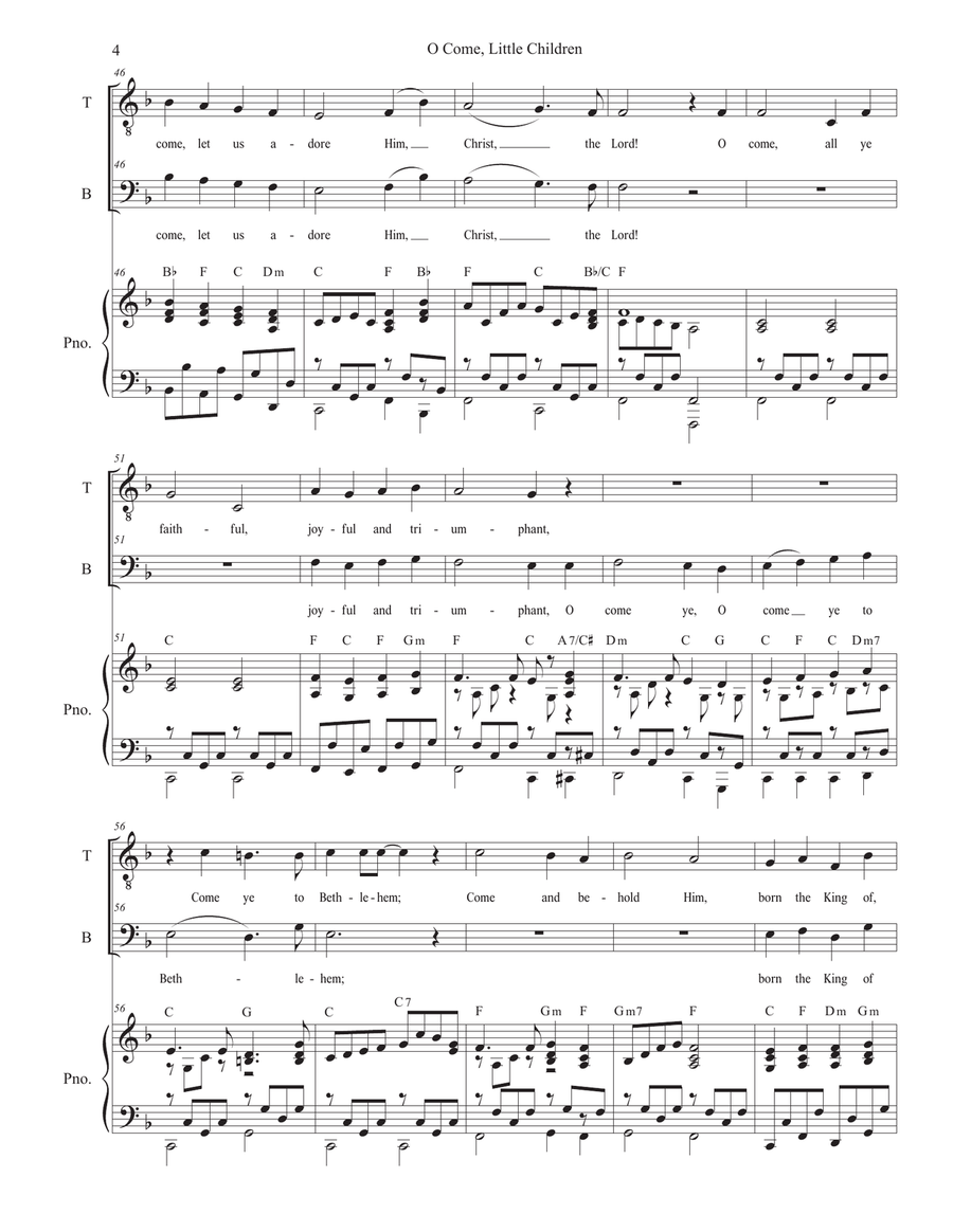 O Come, Little Children (with 