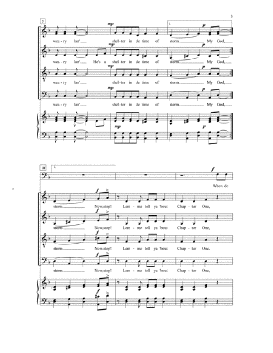 My God Is a Rock Divisi scores gallery preview page 3