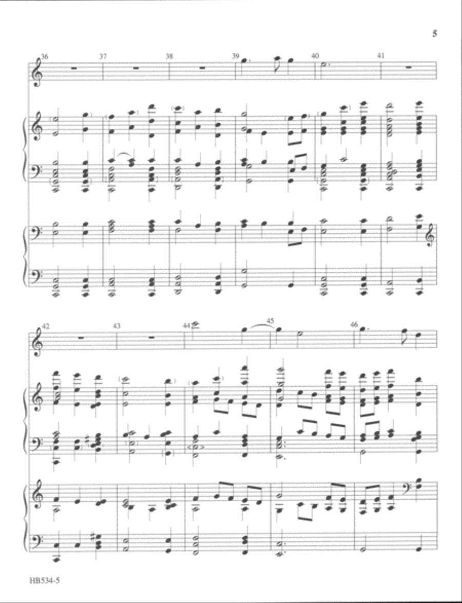 Candlelight Noel - full score Handbell Choir scores gallery preview page 5