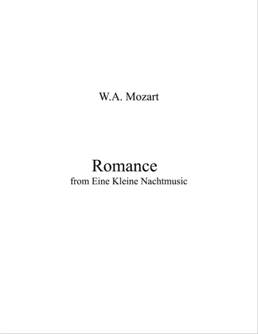 Romance from Eine Kleine Nachtmusic
