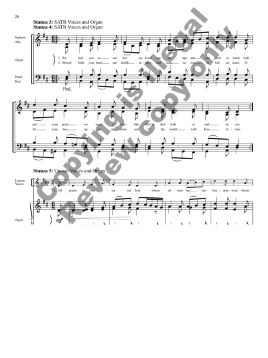 Festive Hymn Settings for Advent, Christmas, and Epiphany image number null