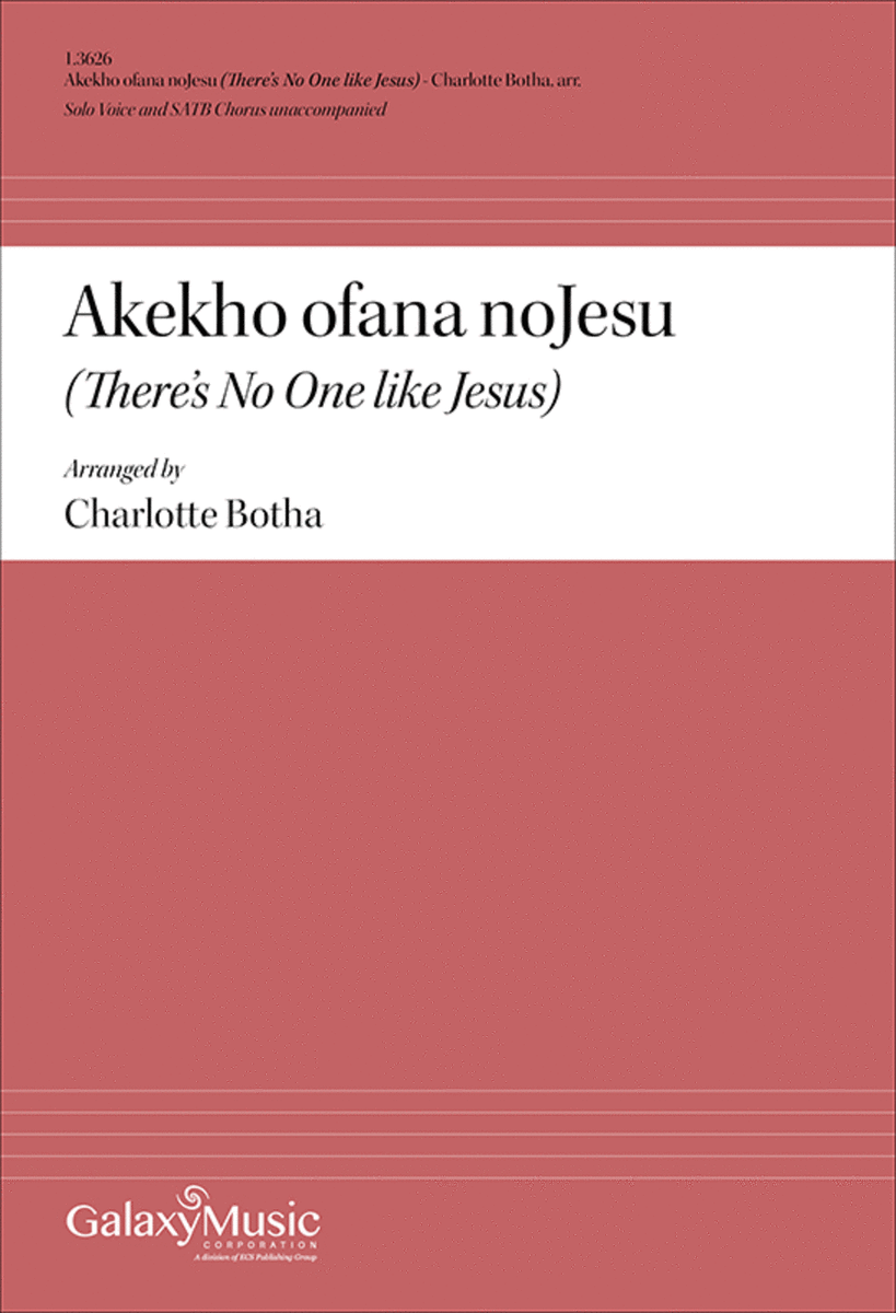 Akekho ofana noJesu (There's No One like Jesus) image number null