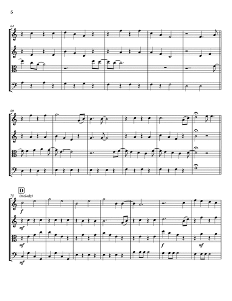 Count On Me String Quartet scores gallery preview page 5