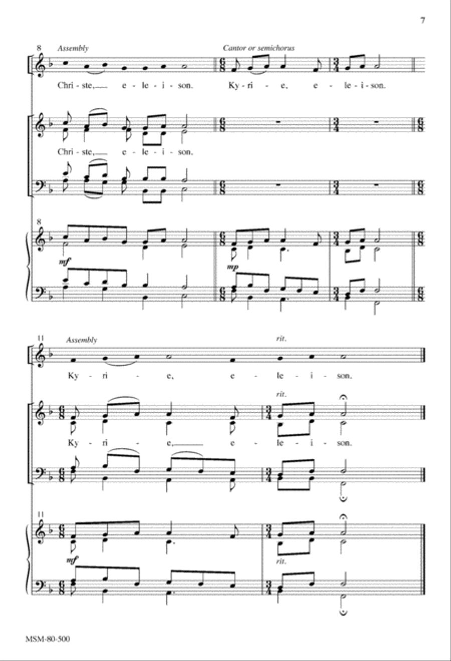 Mass of the Transfiguration (Choral Score) Mass of the Transfiguration (Choral Score) 4-Part scores gallery preview page 6