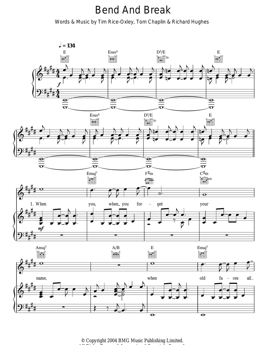 Bend And Break Acoustic Guitar scores gallery preview page 1