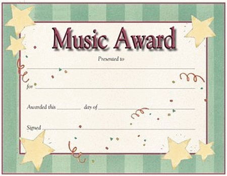 Award Certificates - Star Design
