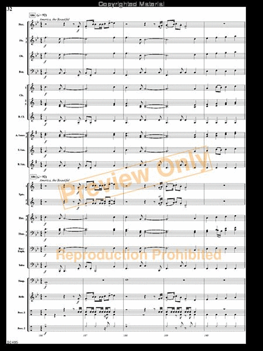 An American Spectacular An American Spectacular Concert Band scores gallery preview page 31