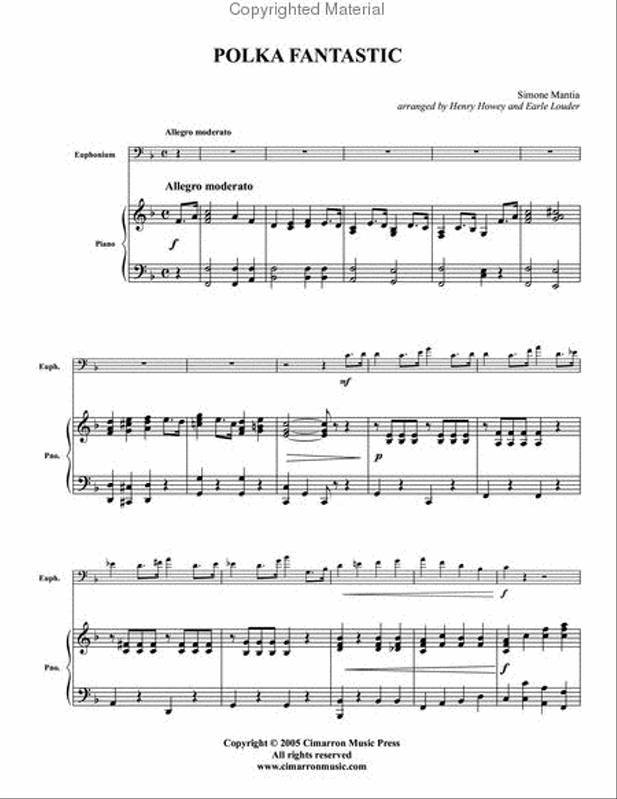 Polka Fantastic Polka Fantastic Euphonium scores gallery preview page 2