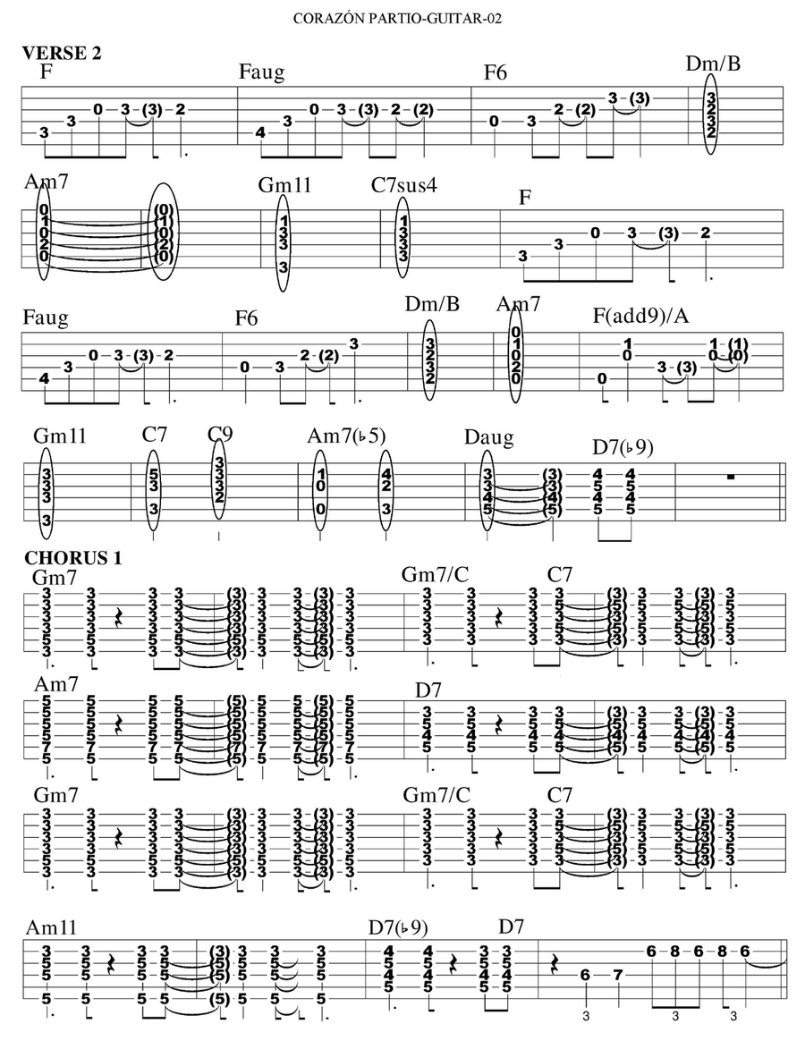 Corazon Partio Classical Guitar scores gallery preview page 2