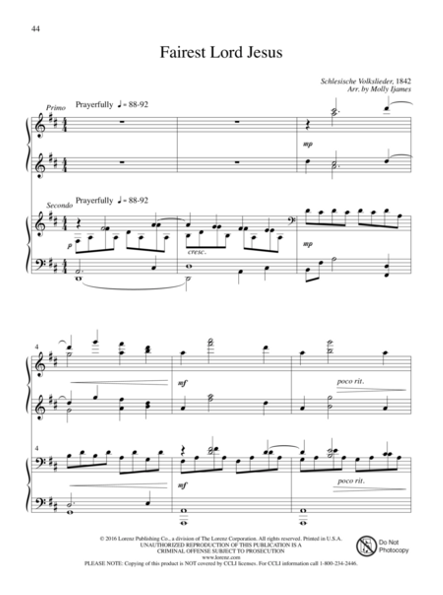 The Glories of My God and King Piano Duet scores gallery preview page 24