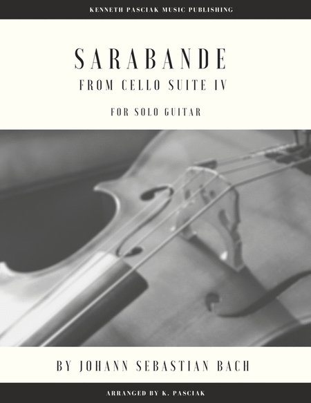 Sarabande from BWV1010 (for Solo Guitar)