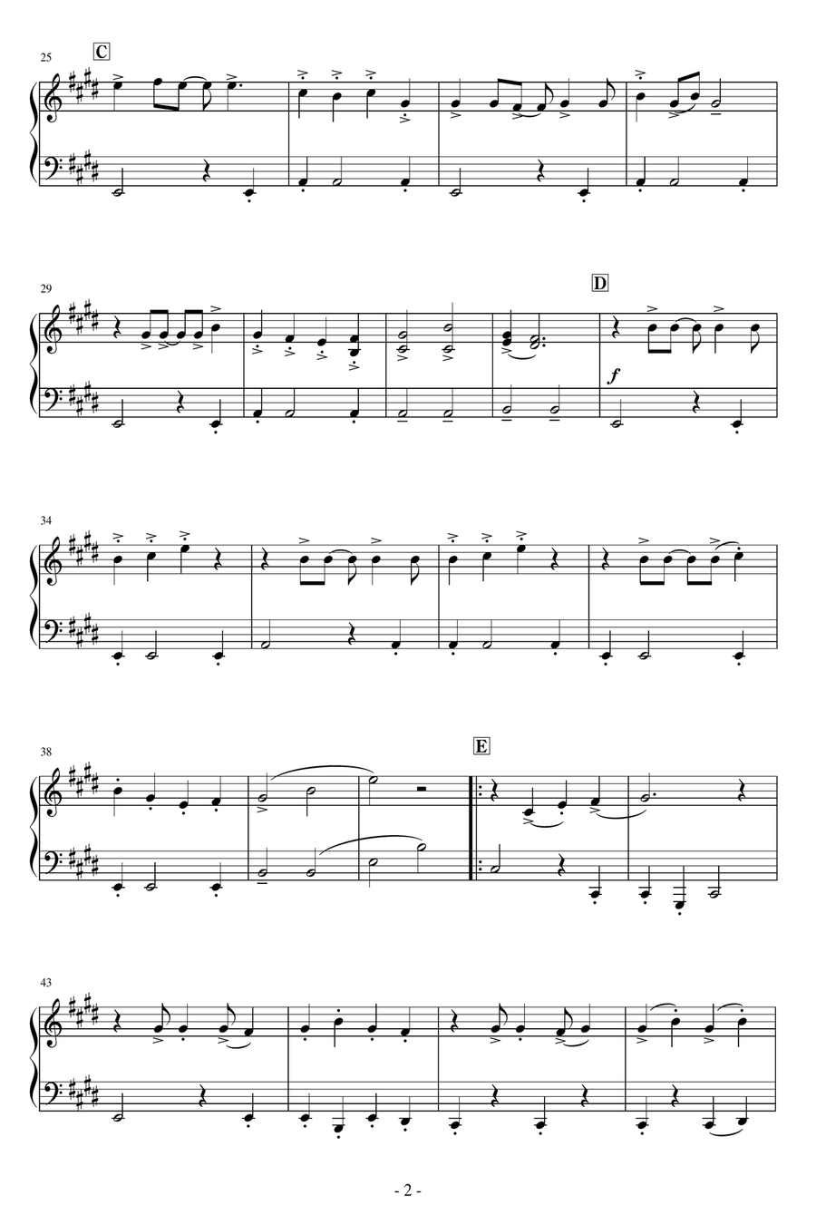 Where You Are Easy Piano scores gallery preview page 2