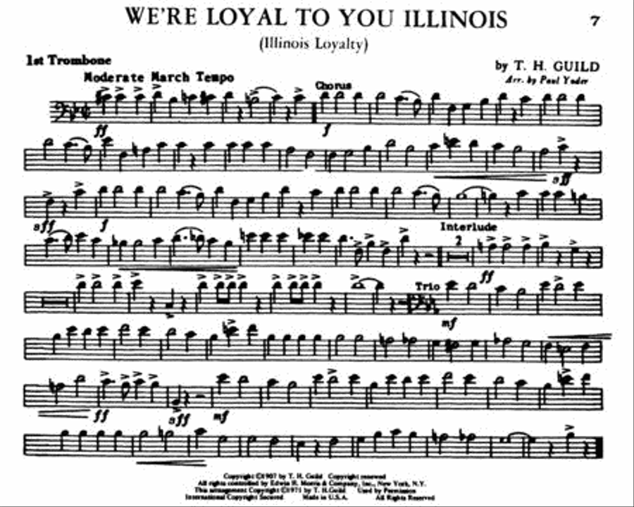 College Songs for School Bands - 1st Trombone (B.C.) (Marching Band) Marching Band scores gallery preview page 2