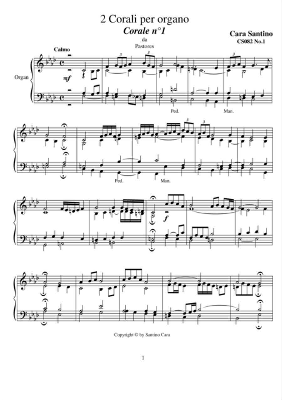 2 Chorales for organ - CS082