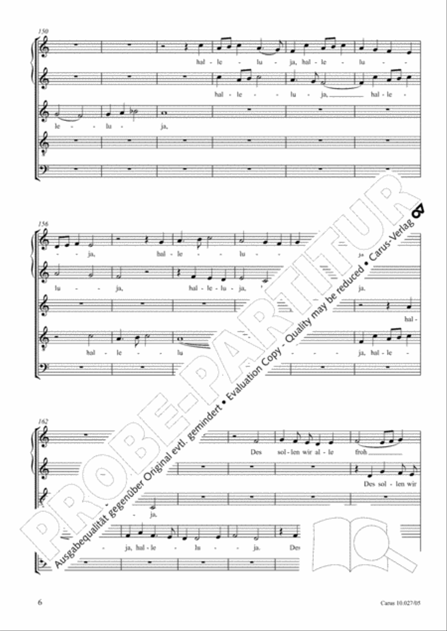 Halleluja, Christ ist erstanden (Halleluja. Christ ist erstanden) SSATB scores gallery preview page 7