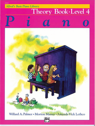 Book cover for Alfred's Basic Piano Course Theory, Level 4