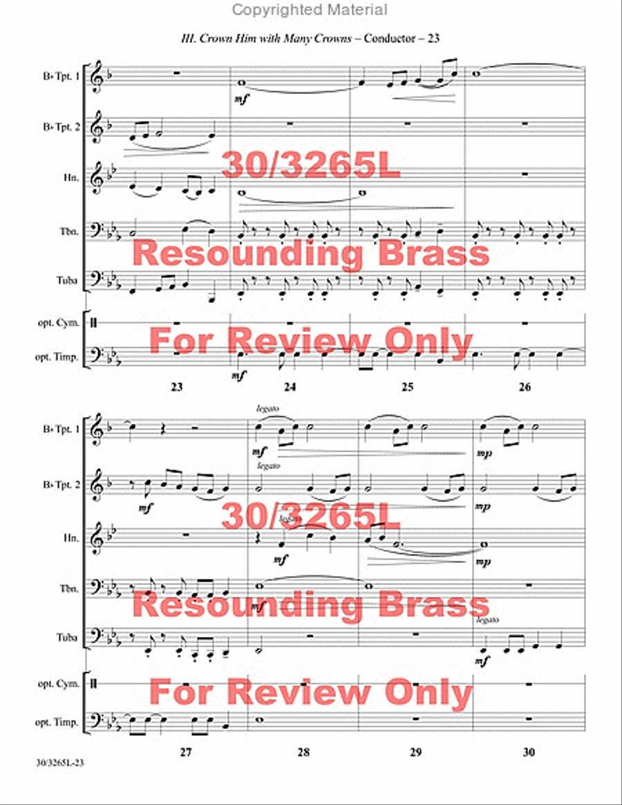 Resounding Brass Brass Quintet scores gallery preview page 24