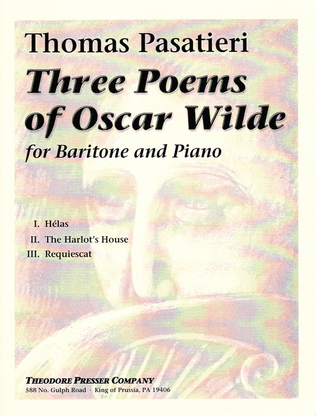 Book cover for Three Poems of Oscar Wilde