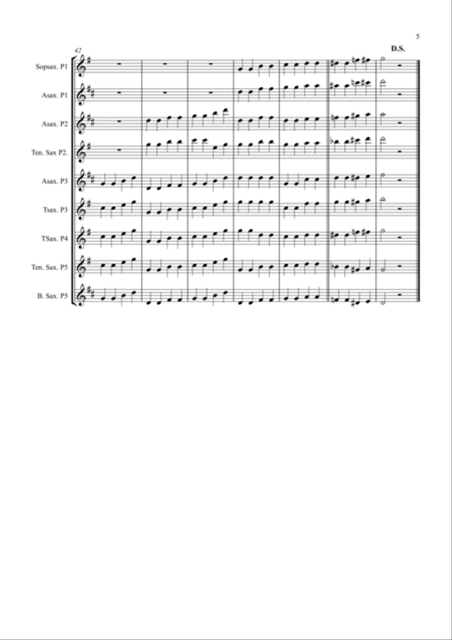 Lady Madonna Woodwind Quintet scores gallery preview page 5