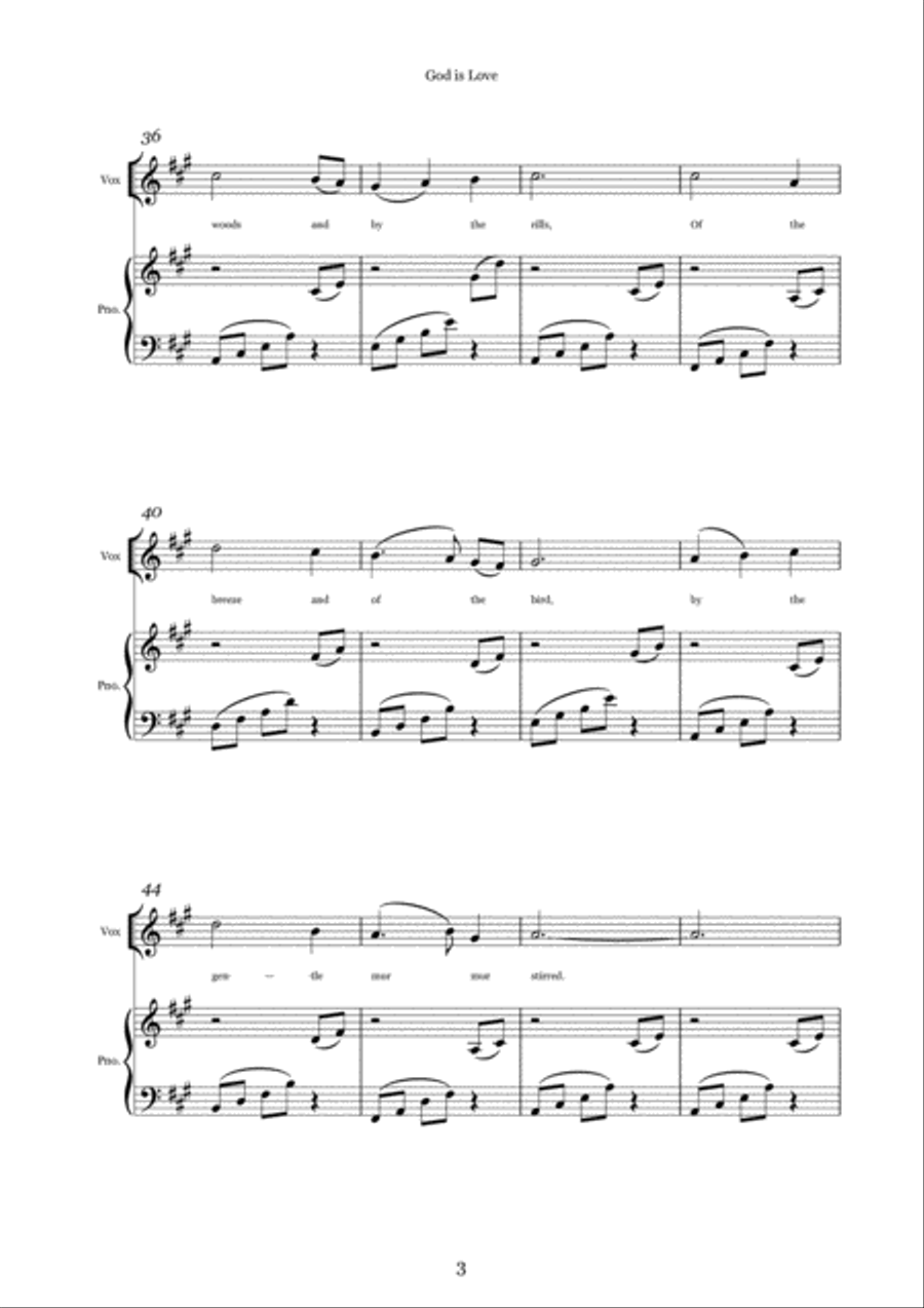 God Is Love Voice scores gallery preview page 3