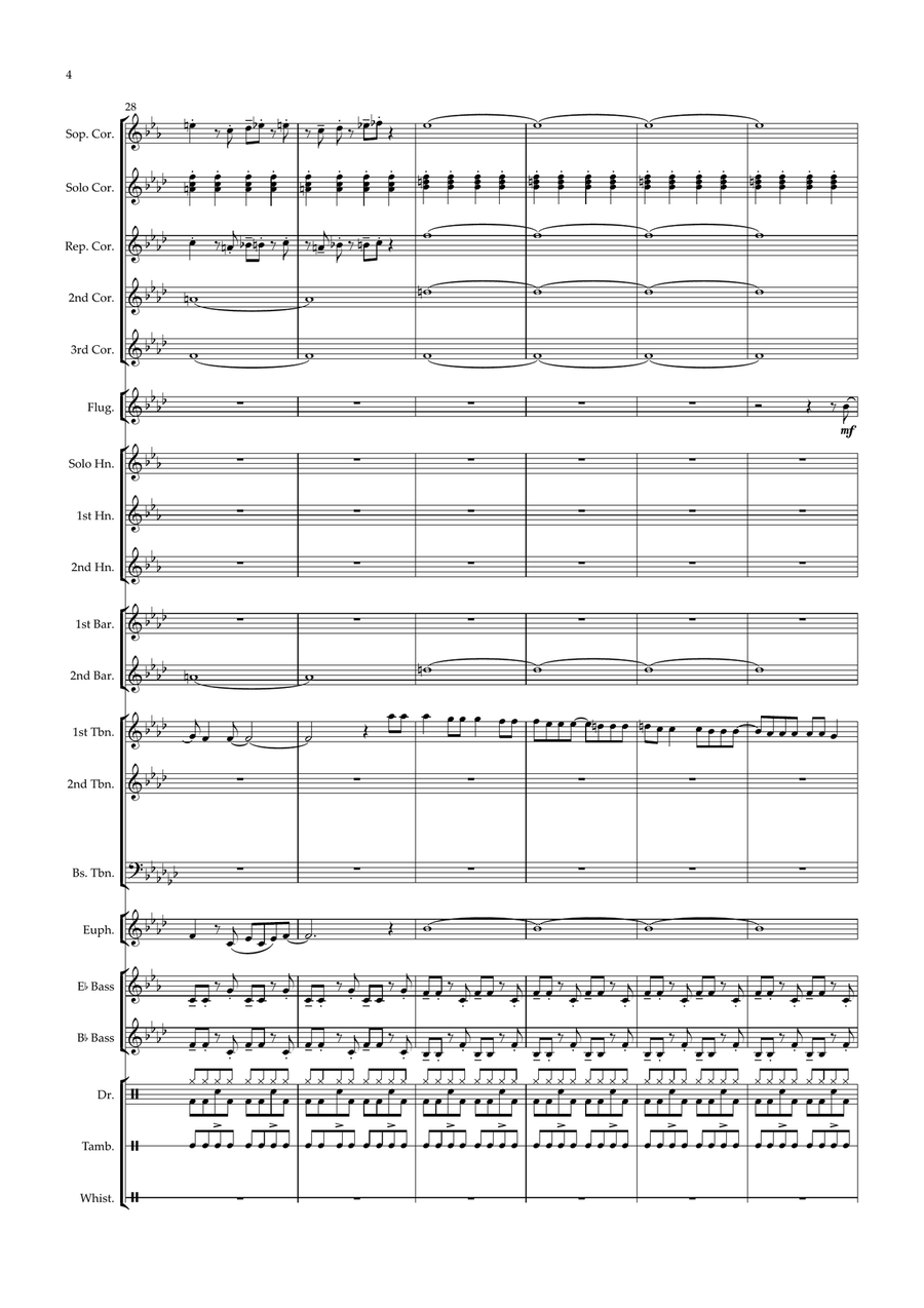 Heroes And Villains Brass Band scores gallery preview page 4
