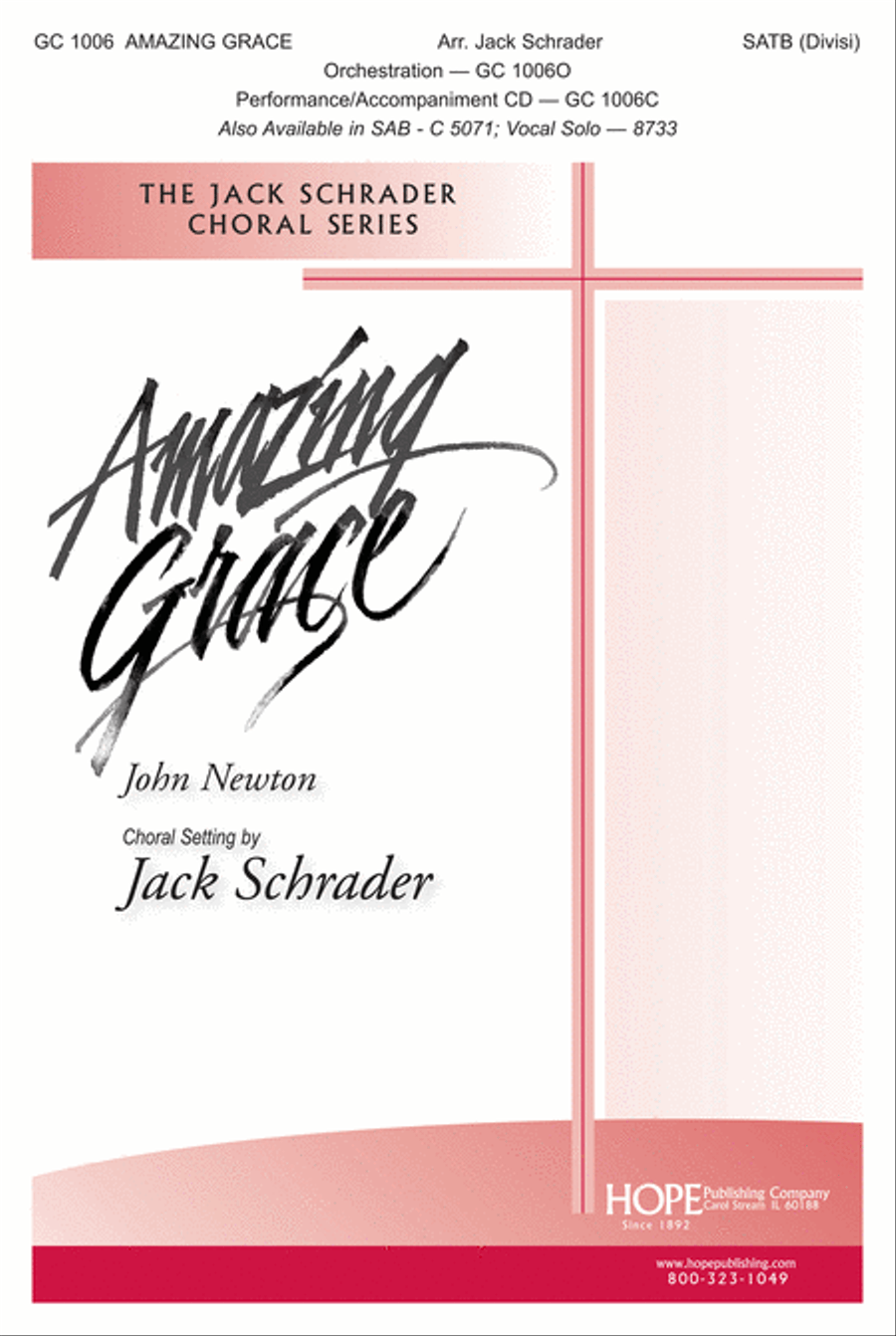 Amazing Grace 4-Part scores gallery preview page 1