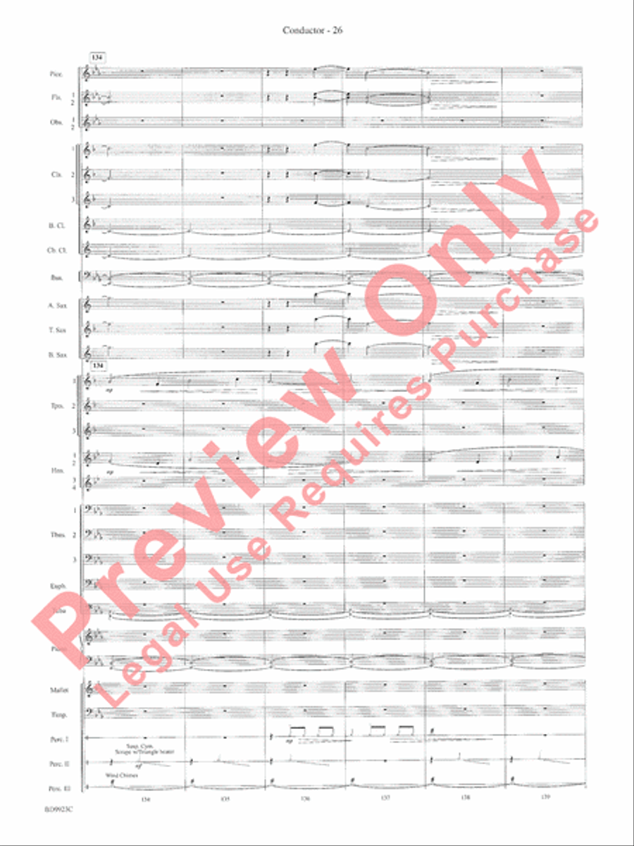 The Winds of Poseidon (from The Odyssey (Symphony No. 2)) Concert Band scores gallery preview page 30