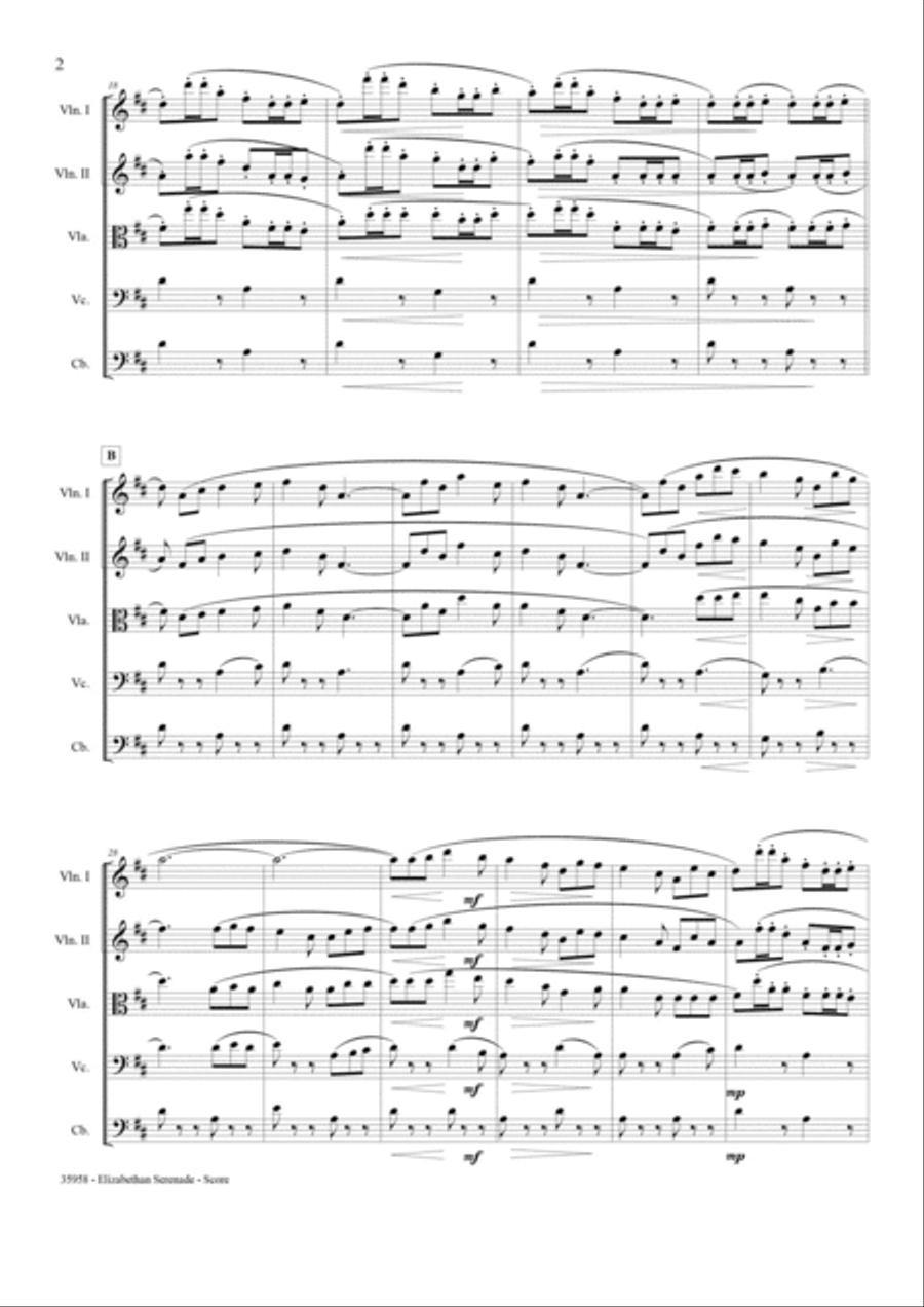 Elizabethan Serenade String Quartet scores gallery preview page 3