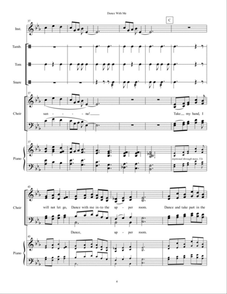 Dance With Me 4-Part scores gallery preview page 5