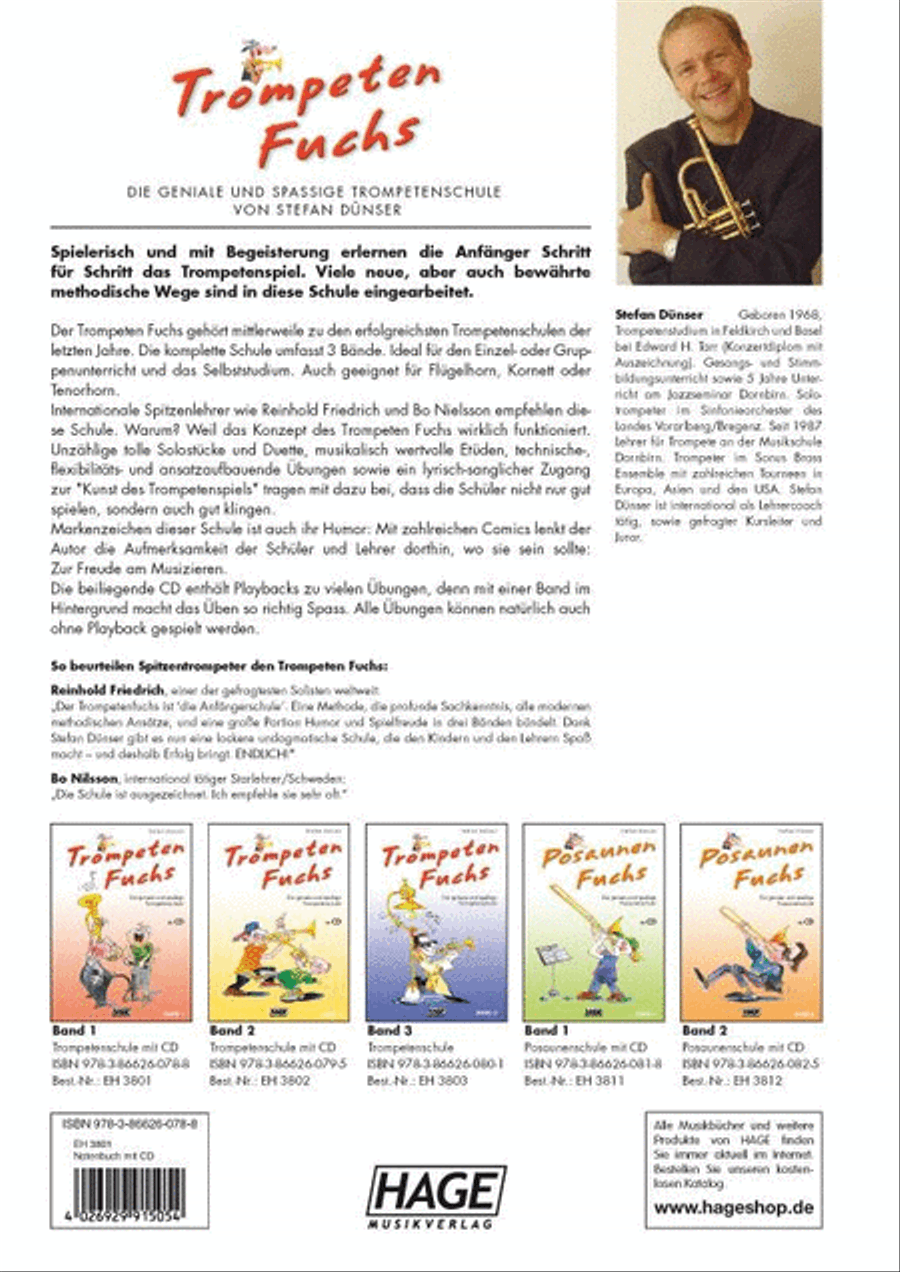 Trompeten Fuchs Band 1 Trumpet scores gallery preview page 3