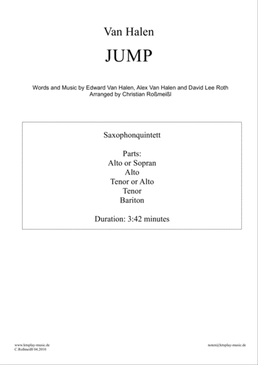 Jump Jump Woodwind Quintet scores gallery preview page 1