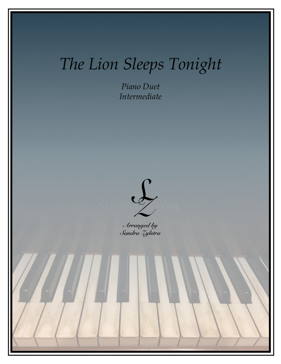 The Lion Sleeps Tonight 1 Piano, 4-Hands scores gallery preview page 1