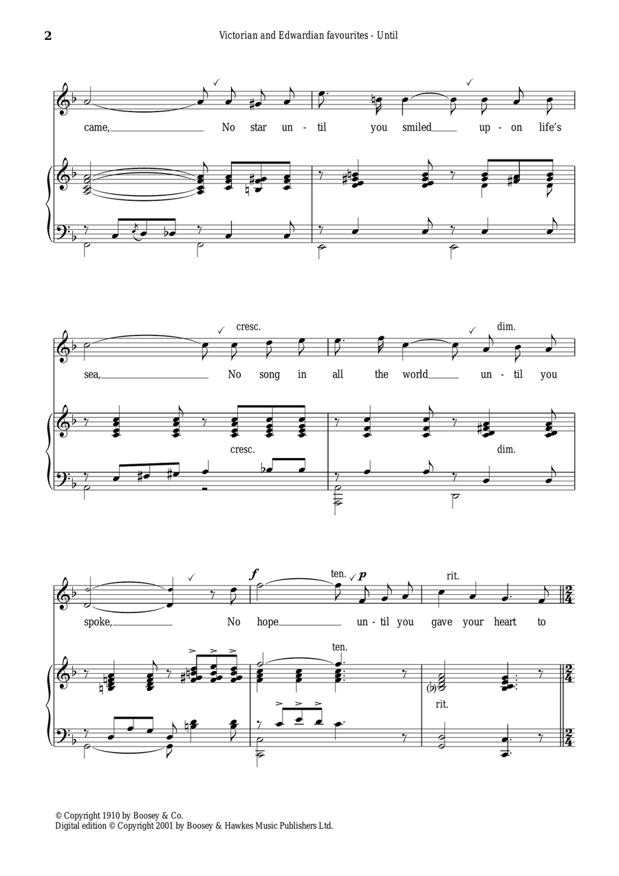 Until Until Piano, Vocal scores gallery preview page 2