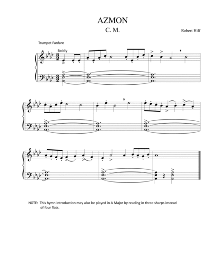 SET I - Hymn Introductions Piano scores gallery preview page 5