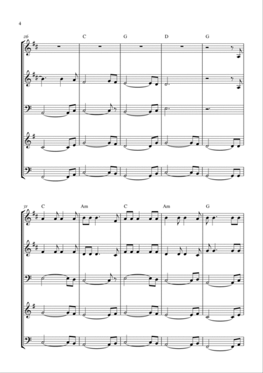 Hallelujah Hallelujah Horn scores gallery preview page 4