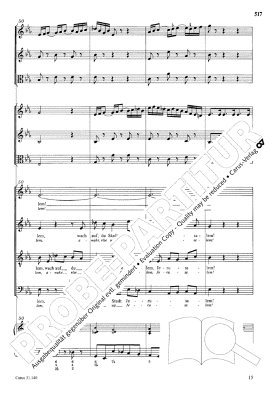 The Complete Sacred Vocal Works (Das geistliche Vokalwerk) Voice scores gallery preview page 518