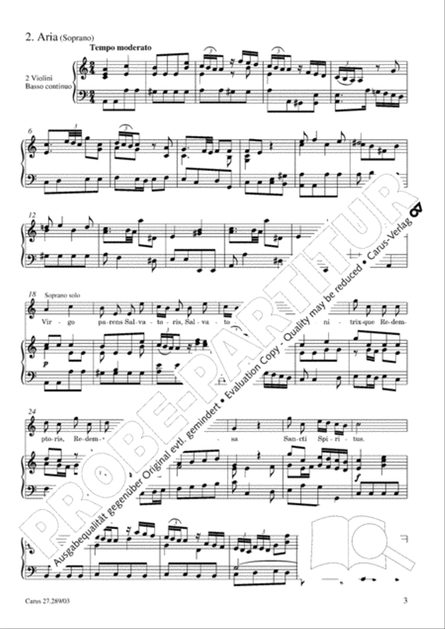 Beata es, Virgo Maria 4-Part scores gallery preview page 4