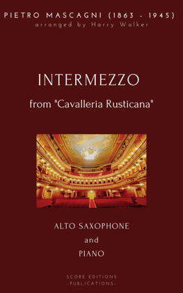 Book cover for Mascagni: Intermezzo (for Alto Saxophone and Piano)