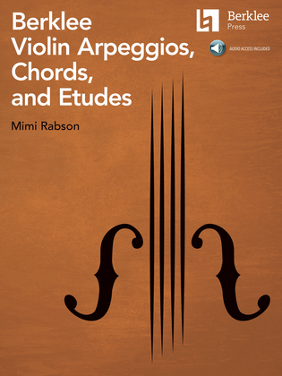 Book cover for Berklee Violin Arpeggios, Chords, and Etudes